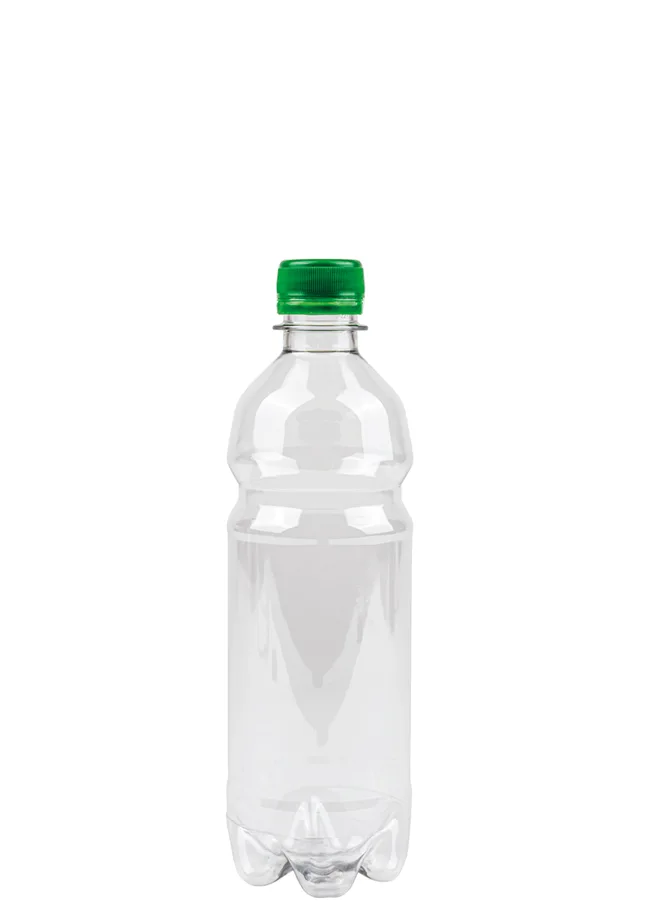 PET-Flasche 500ml, glasklar, mit Deckel