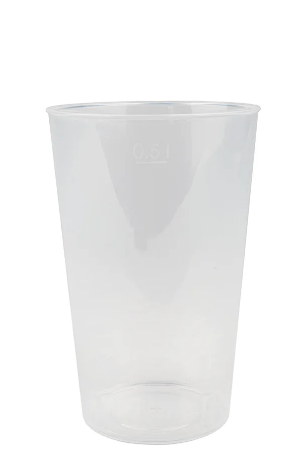 Gobelet réutilisable en PP, transparent, 5 dl
