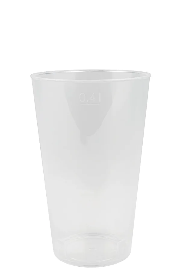 Gobelet réutilisable en PP, transparent, 4 dl