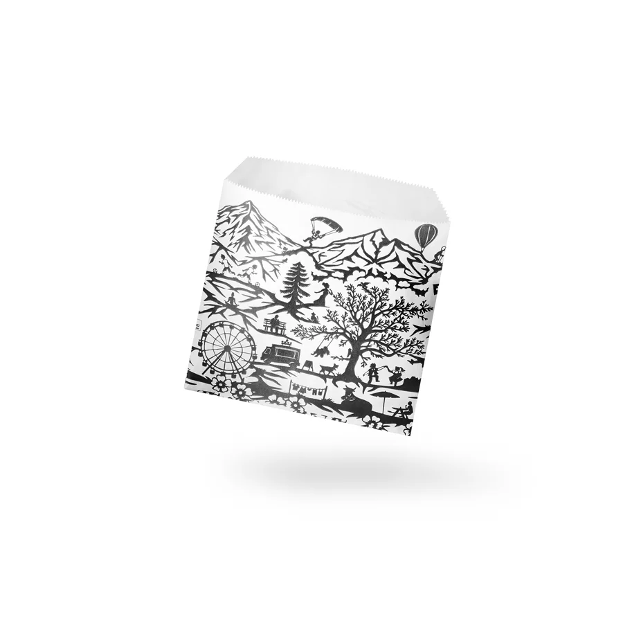 Sachet pour frites, 11x11cm, 60gm2