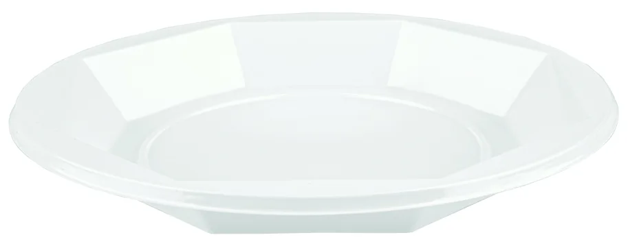 Assiette réutisable "light" en PS, blanc,  Ø 22 cm