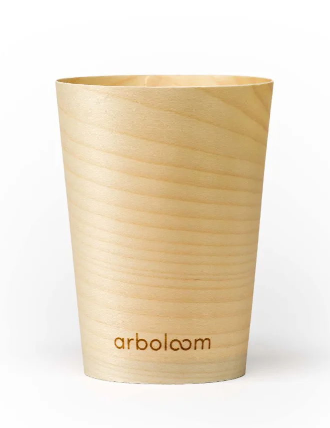 Trinkbecher aus Holz, 4dl